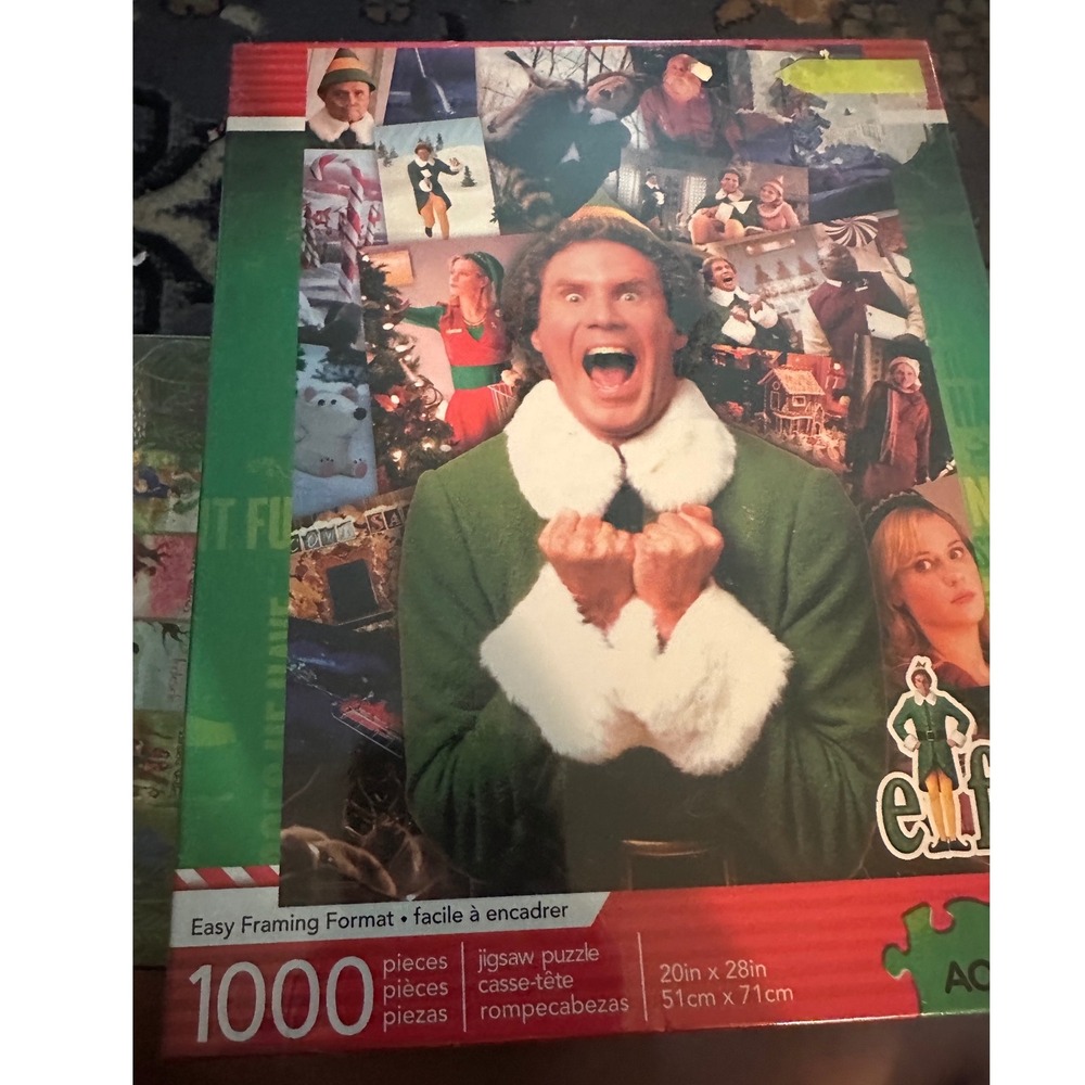 Aquarius Elf Movie 1000 Piece Jigsaw Puzzle Christmas Buddy the Elf Collage New